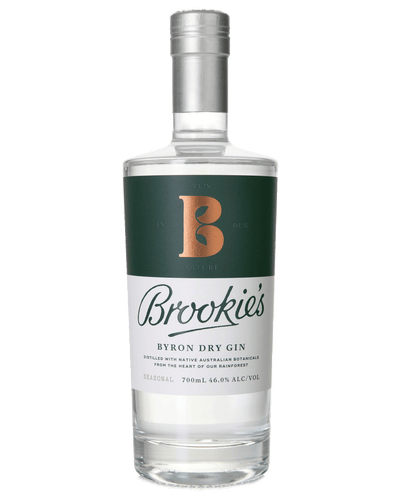 Brookie's Byron Dry Gin 700ml - Premium Range from Brookies - Just $79.99! Shop now at Liquor Man Australia Online